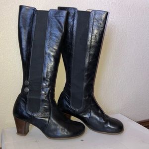 Fluevog Rubini black tall boot